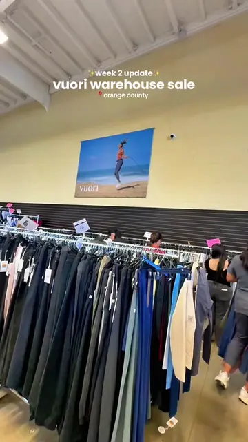 The Vuori warehouse sale is  back in the OC for a round 2!   And the standby lin