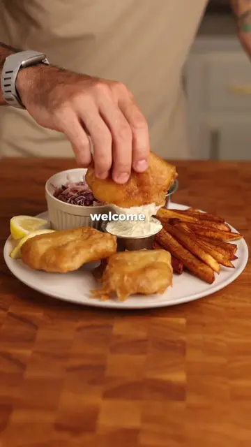fish + chips from london, england 