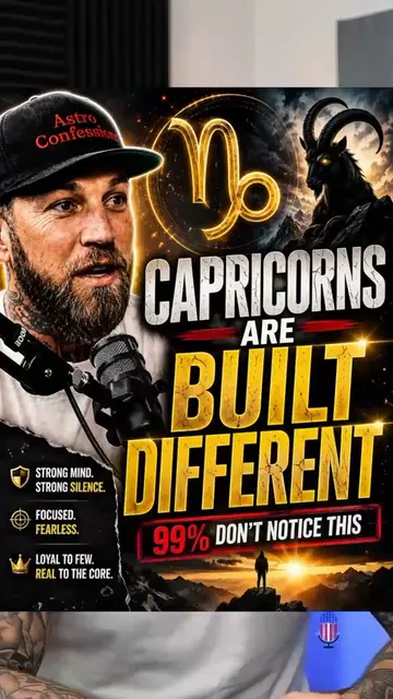 Capricorns are built different 99% didn't notice this #capricorn #built #podcast