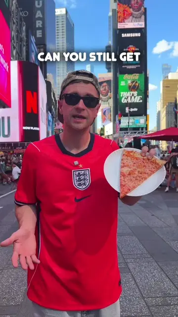 Searching for a famous pizza slice in New York City. This is the World Cup speci