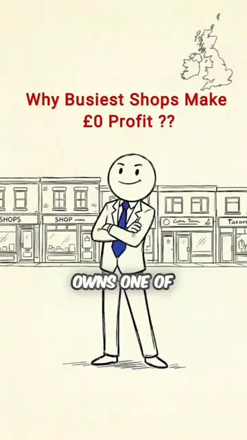 Why Busiest Shops Make £0 Profit ?? #animation #Finance #uk #uktiktok 