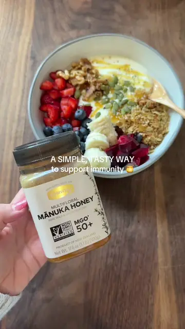 A little wellness boost for my yogurt bowls lately 🍯 I’ve been loving this Mānu