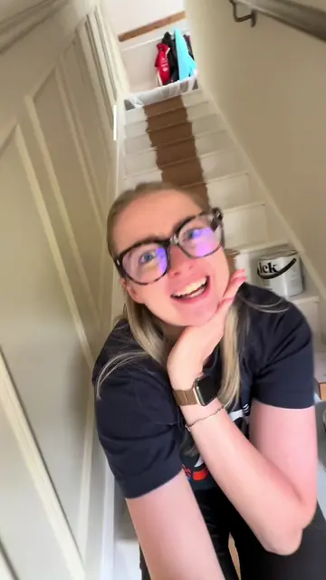 THE FINAL stairway carpet update (!!!) it’s finally some good news 🥹🥹🥹 Can yo