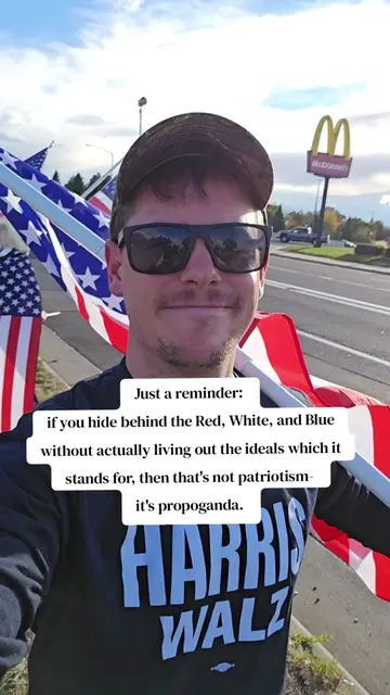 Dressing up in costumes designed around the American Flag mean nothing if your v