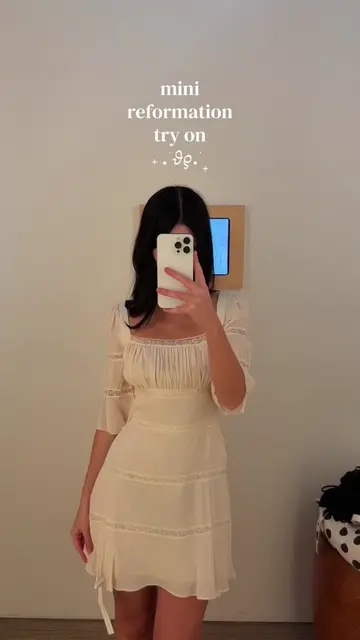 in store reformation try on 🧚🏻 so much good stuff #reformation 