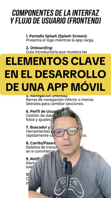 Todas las aplicaciones móviles tienen algunos elementos presentes en su desarrol