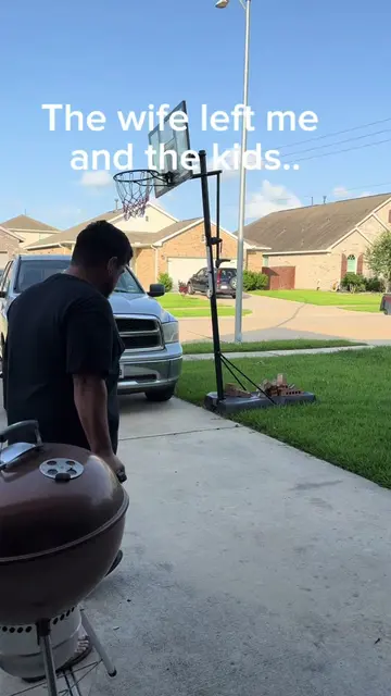 She left us… so we fired up the grill. 🥩🍳 No complaints over here. The kids at