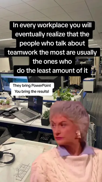 Name a bigger workplace 🫏 than “team player” 😶   If you’ve covered for Chad, c