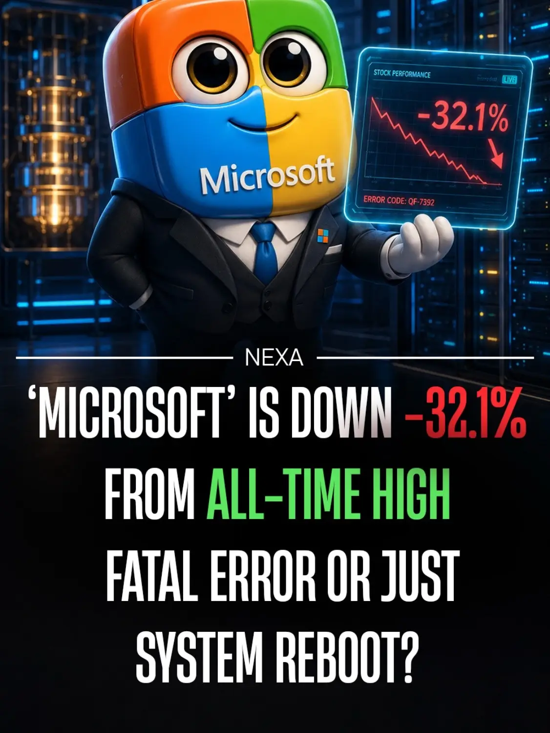 Microsoft is down 32% from its all-time high. Is this tech giant broken, or just