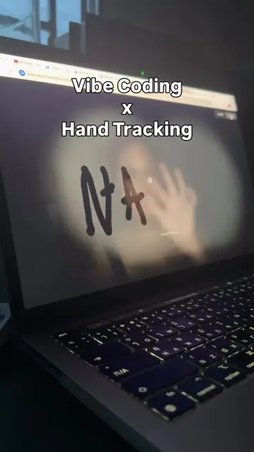 Built a mirror you can write on. 🪞🪄✨ #vibecoding #uxuidesigner #handtracking #