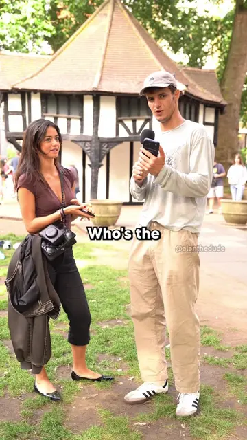 Who’s the least famous person in this picture? #famous #mj #streetinterviews #le