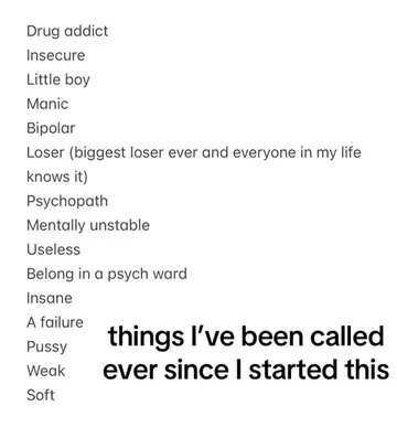 Things I’ve been called ever since I started this.  Swing your sword. Don’t let 