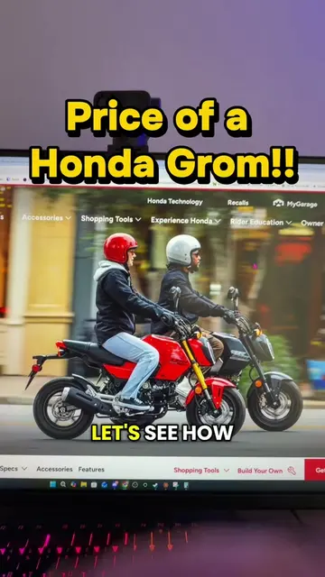 How much do you need to make to afford a 2026 Honda Grom? #honda #money #hondagr