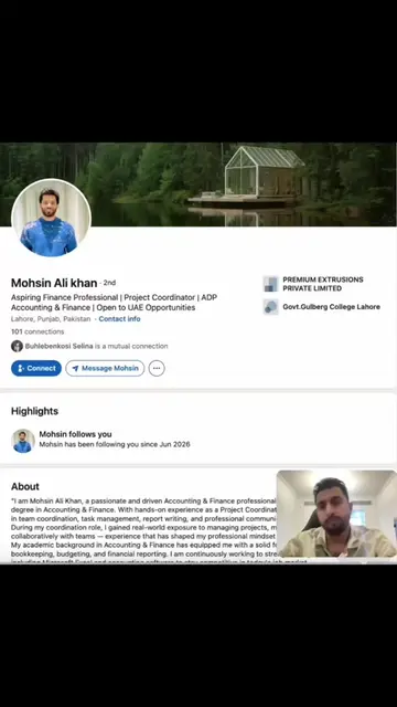 My Suggestions for Mohsin: ✅ Replace the current banner with an accounting-focus