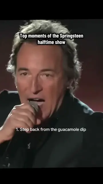 bro really popped off, strap locks working overtime  #springsteen #halftimeshow 