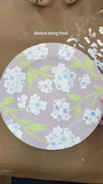 Just another before and after! 💙🦋🐟🪁🩵 #colormemine #potterypainting #craftid