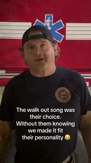 We asked these firefighters what their walkout song was… however,  we didn’t fee
