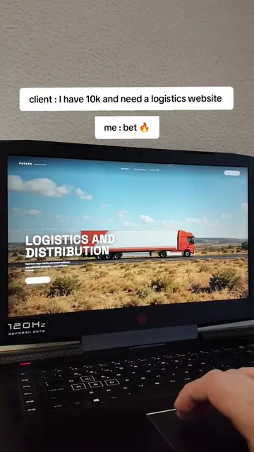 day 24/30 designing a website for 30 days  today's website : logistics and distr