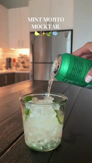 mint mojito mocktail 🍋‍🟩✨🍃🧊 #mintmojito #mocktailrecipe #nonalchoholic #moji