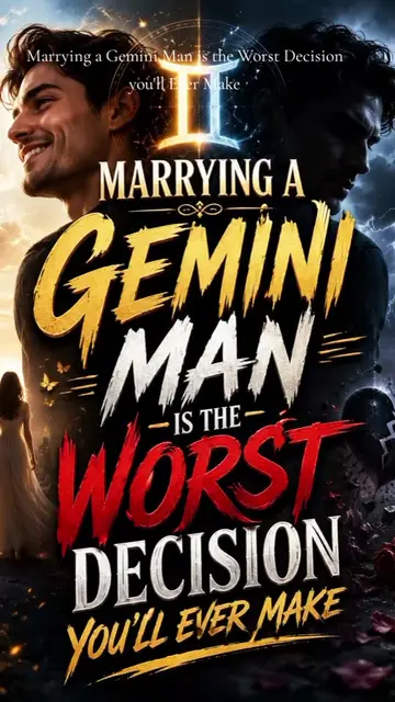Marrying a Gemini Man is the Worst Decision you'll Ever Make Are you a Gemini ♊ 