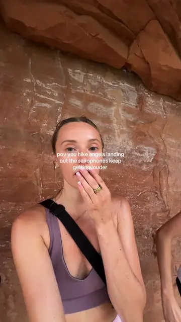 last summer in Zion 👀🏜️ #zionnationalpark #angelslanding #flashflooding #saxop