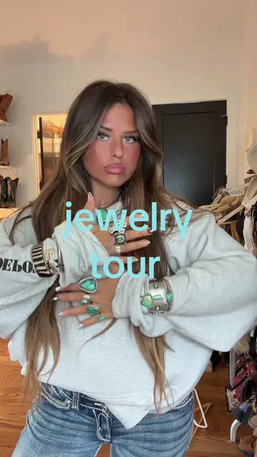 been getting so many requests so here yall go ilyy#jewelrytour #turquoisejewelry