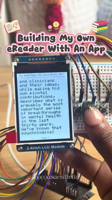I’m building an eReader in a project that I’m calling my Beary Cute eReader 🐻🩷