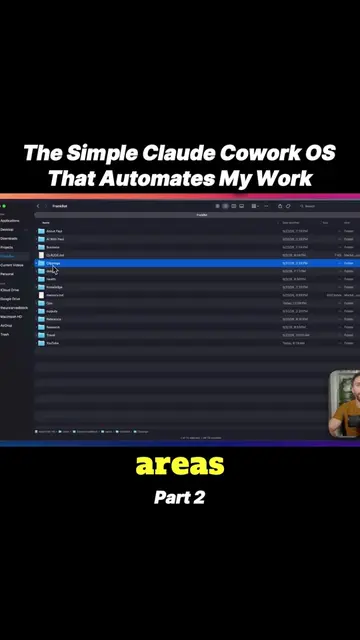 The Simple Claude Cowork OS That Automates My Work… Pt 2 #aiproductivity#workflo