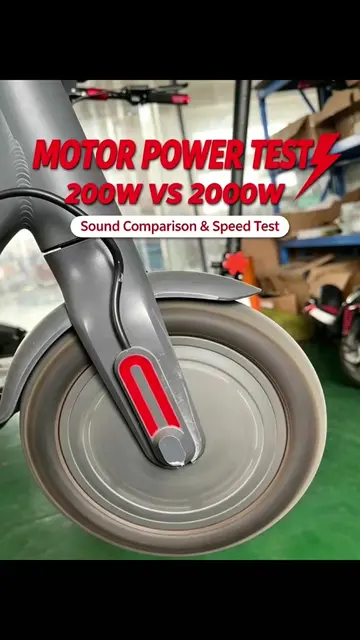 Motor Sound: 200W vs 2000W#teverun #escooter #m365 #segway #g2