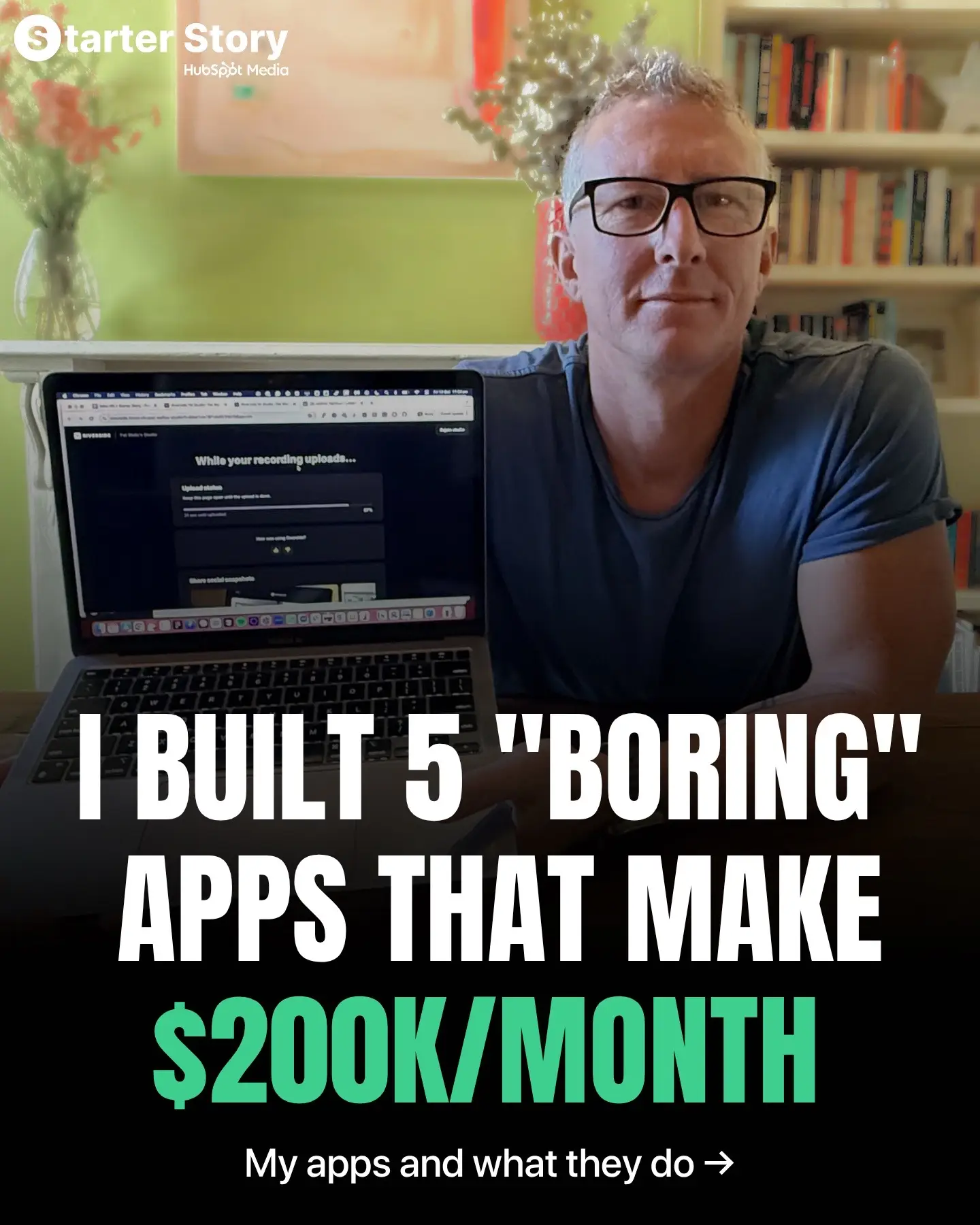 He owns 5 SaaS apps doing $200K MRR combined. And he uses the exact same 10-step