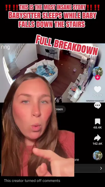 Babysitter sleeps while baby falls down the stairs- @yt is the OP #babysitter #b
