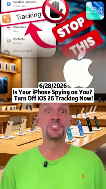 Is Your iPhone Spying on You? 🤔 Turn Off iOS 26 Tracking Now! 📱🚫 #iphonetips 