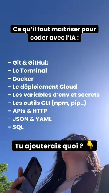 Qu’est-ce qu’il faut maîtriser pour coder avec l’IA ? #developpeur #intelligence