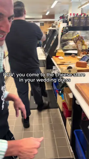 We love this, this amazing couple just got married and came straight to the stor