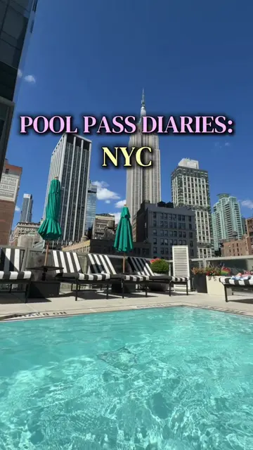 Rooftop pool day in the heart of NYC🌊☀️ #thingstodoinnyc #nycrecs #nycsummer 