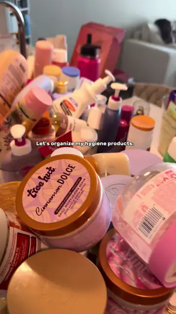 Come organize my self care products with me >>> 🎀✨ all my favorite brands that 