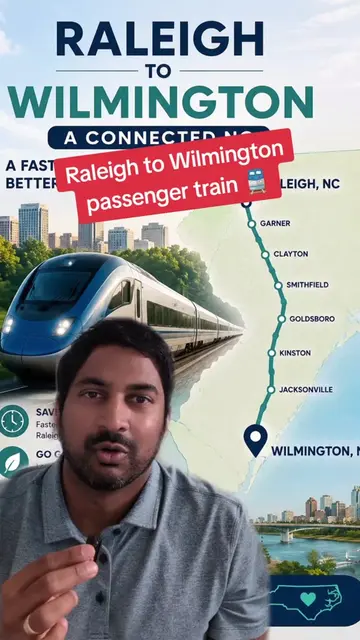 Raleigh to Wilmington passenger train #raleighnc #wilmingtonnc #train #ncrealest