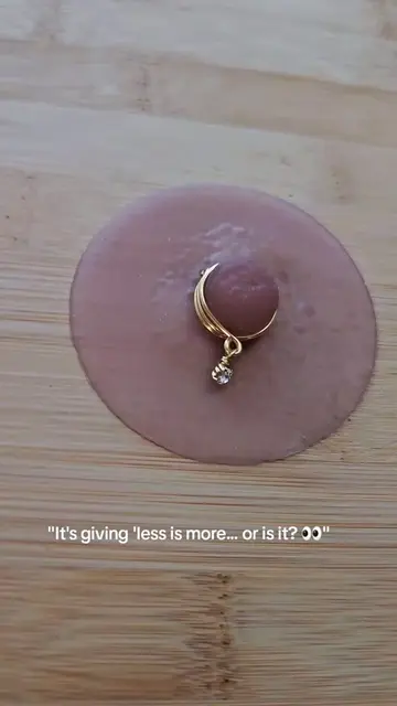 Unique Body Jewelry No Piercing Required #uniquejewelry #bodypiercing #trendingf