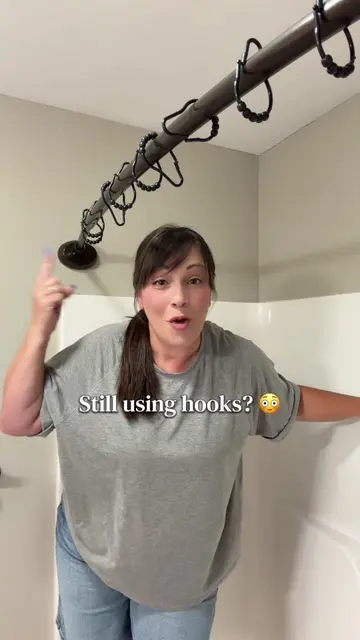 I’ll never buy a regular shower curtain again! 🤩🚿 #shower #showertok #showercu