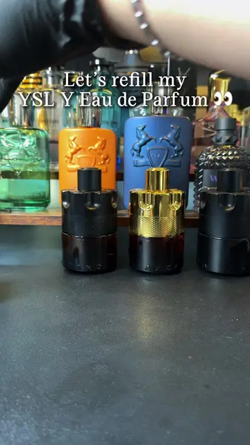 How to refill YSL Y EDP 👀 #perfume #fragrance #cologne #fragrancetiktok #fyp 