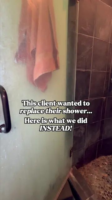 This client wanted to replace their shower… here is what we did instead! 👀 Clic