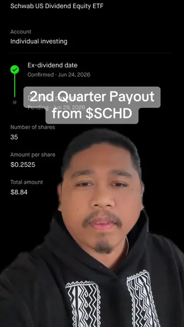 SCHD doesn’t pay me every month it pays me every quarter. 💰 I’m building a port