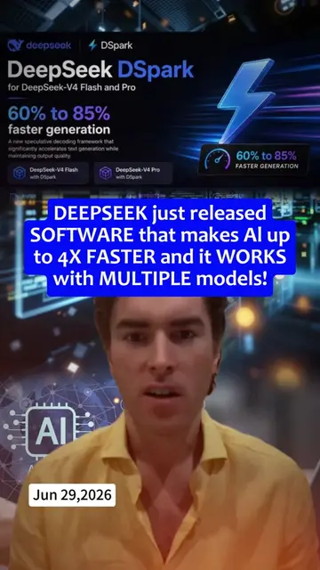 🚀 Why DeepSeek's DSpark Upgrade is a Game Changer in AI Speed! 💡 #technews #AI