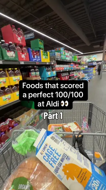 Foods that scored a perfect 100/100 at Aldi 👀 Part 1  Save this for your next A
