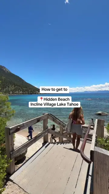 New favorite spot 🩵 #laketahoecalifornia #hiddenbeach #northlaketahoe #inclinev