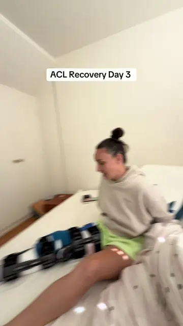 2nd time testing my ACL and I’m recovering even better this time #acl #femaleath