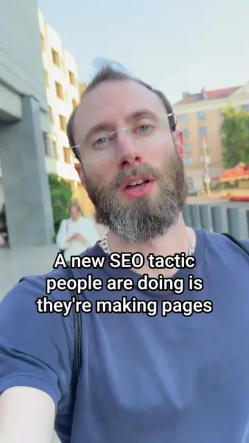 A new SEO tactic people are doing is they're making pages with “Reddit” in the U