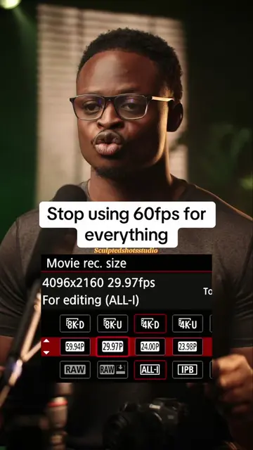 60fps is not wrong‼️  -It’s just not for everything. Use it when you need slow m