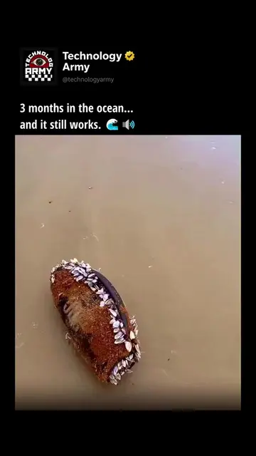 3 months in the ocean…and it still works.