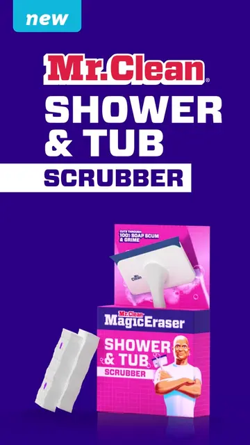 Try New Mr. Clean Shower & Tub Scrubber!